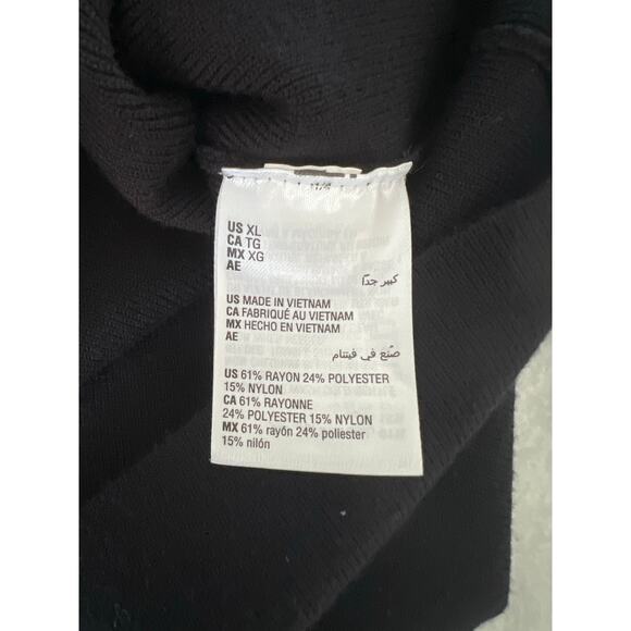 INC International Concepts- Black Puff Sleeve Sweater Dress Size XL NWT - Picture 8 of 9